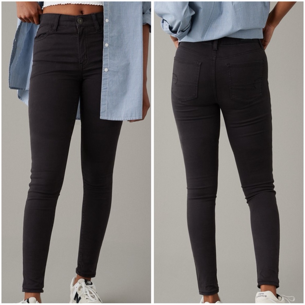 American Eagle AE Next Level Stretch Hi-Rise Jegging in Black